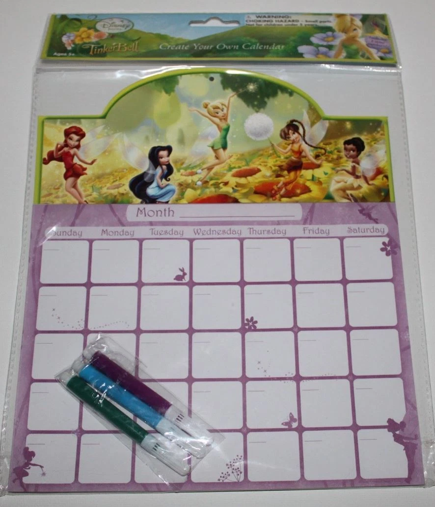 Disney Tinkerbell fairy calendar Create Your Own | eBay