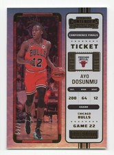 2022-23 Panini Contenders AYO DOSUNMU #84 Conference Finals Ticket /75 SP-Bulls