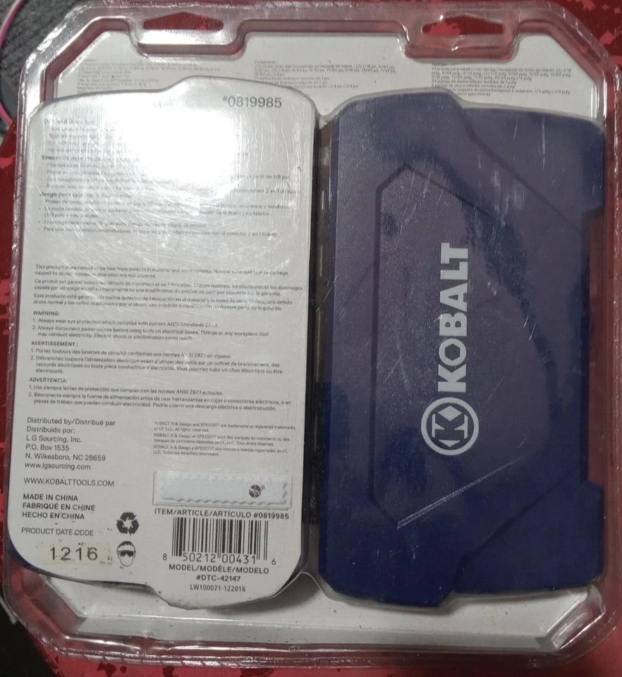 New Kobalt SpeedFit Drill and Drive Impact Driver Bit Set - 47 Piece - #0819985 - Image 2 of 3