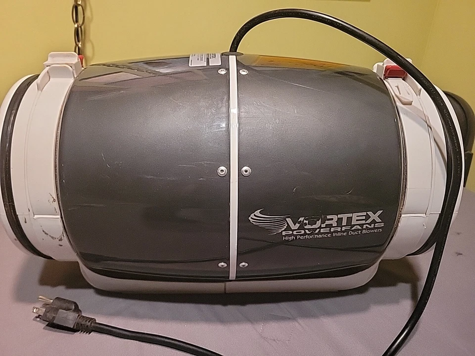 Vortex VTX800S Powerfan 8"  Energy-Efficient Quiet S-Line Inline Fan Tested  - Image 2 of 4