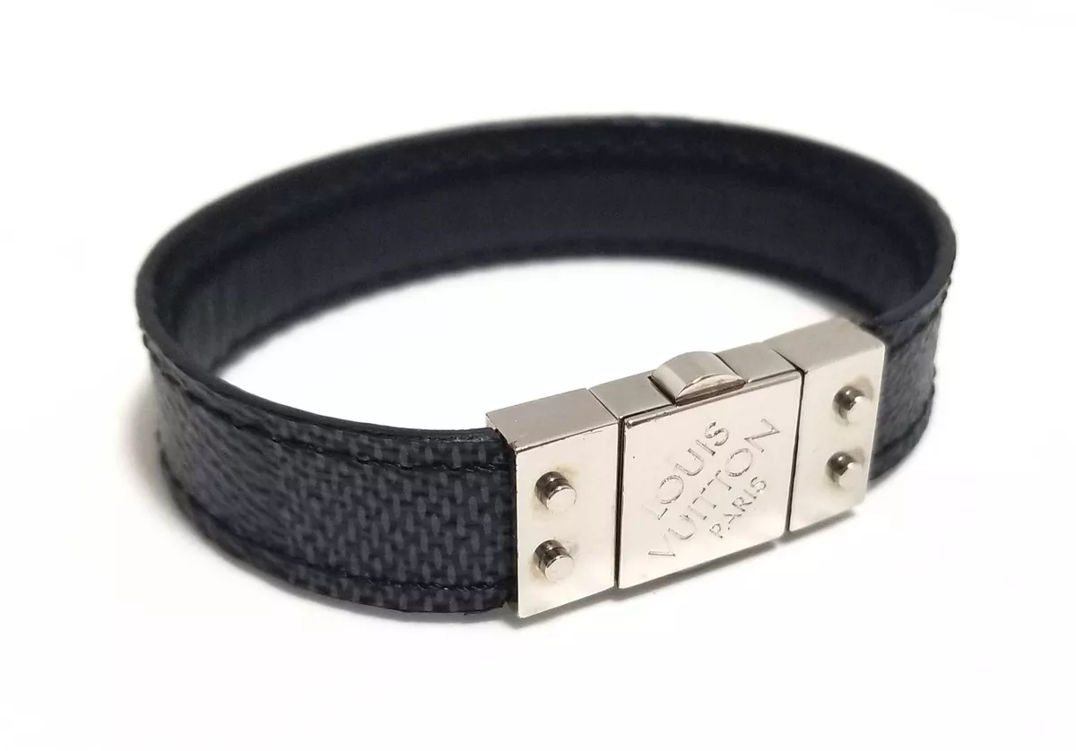 LOUIS VUITTON Metal Damier Chain Bracelet Black/Silver – Brand Off