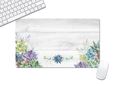 New Computer Desk Pad Succulent Keyboard Mat Multiple Sizes - DMAT3