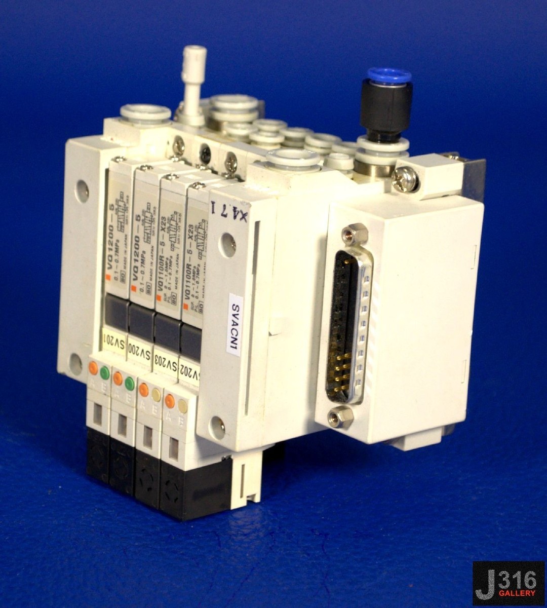 dri 3096 SMC SOLENOID VALVE 4 SLOTS MANIFOLD VQ1200-5 & VQ1100R-5-X23