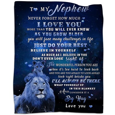 tgruihm Gifts for Nephew, Nephew Gifts from Uncle Auntie, to My Nephew Lion B...