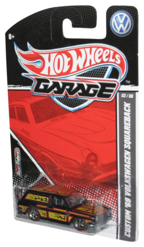 Hot Wheels Garage Real Riders Metal Custom '69 Volkswagen Squareback Black Car 3