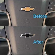 Precut Bowtie Steering Wheel Decal for Chevy Silverado 14-24 Gloss Matte Carbon