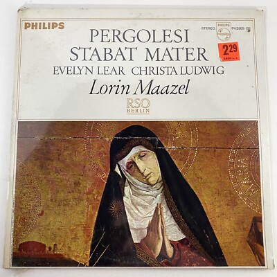 Lorin Maazel Stabat Mater Lear Ludwig LP RSO Berlin Philips Stereo New Sealed