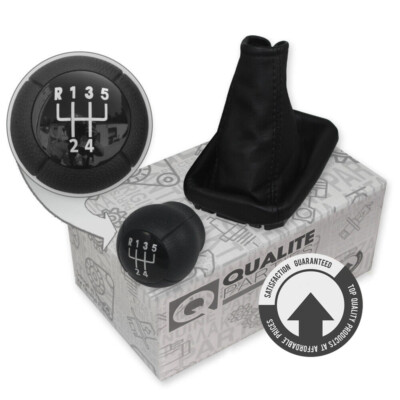 SCHALTKNAUF + SCHALTSACK OPEL CORSA C (00-09) MERIVA A (03-10) 5-GANG SCHWARZ