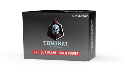 TONGKAT TITAN - 72 Hour Plant Based Power For Male Performance Enhancement(10pk)