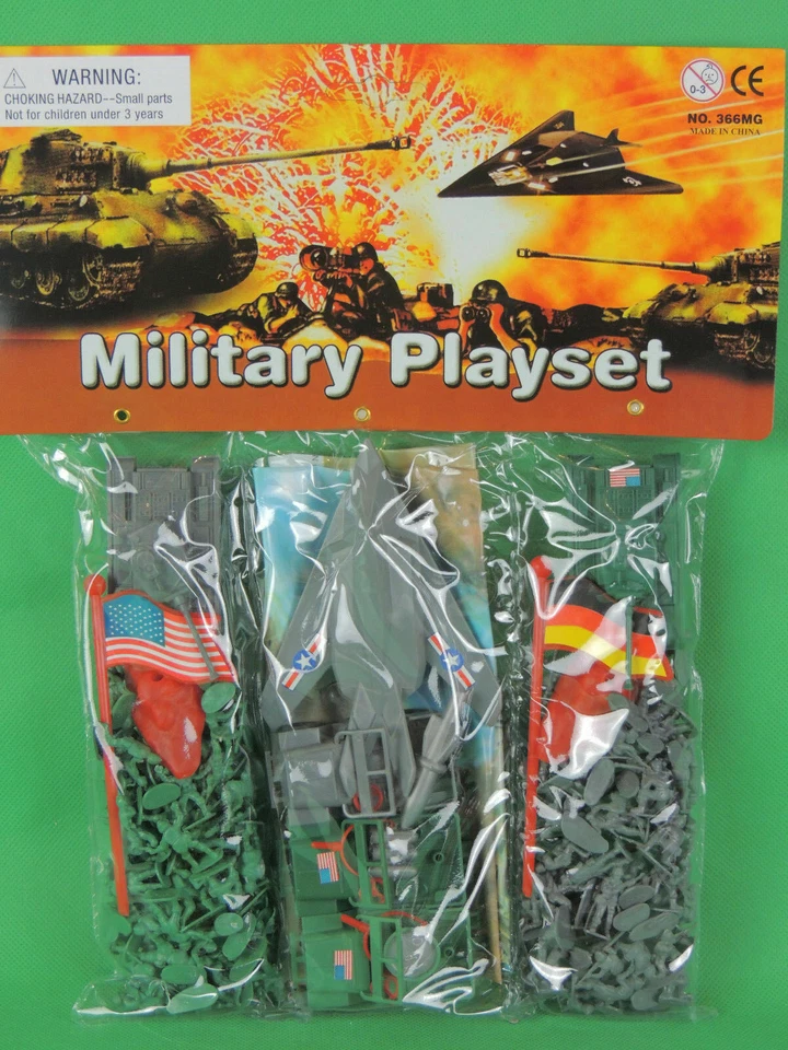 Plastik Soldaten Set 1:72 Militärbeutel Panzer Düsenjet ca. 340 teilig Flieger - Bild 3 von 3