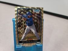 Marketplace image: 2012 Bowman Chrome 1st Superfractor 1/1 Bryan De La Rosa Braves