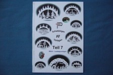 ! REGU - LAUBS&Auml;GEVORLAGEN f. versch.10 Schwibb&ouml;gen - Motive im Sammelbuch TEIL 7