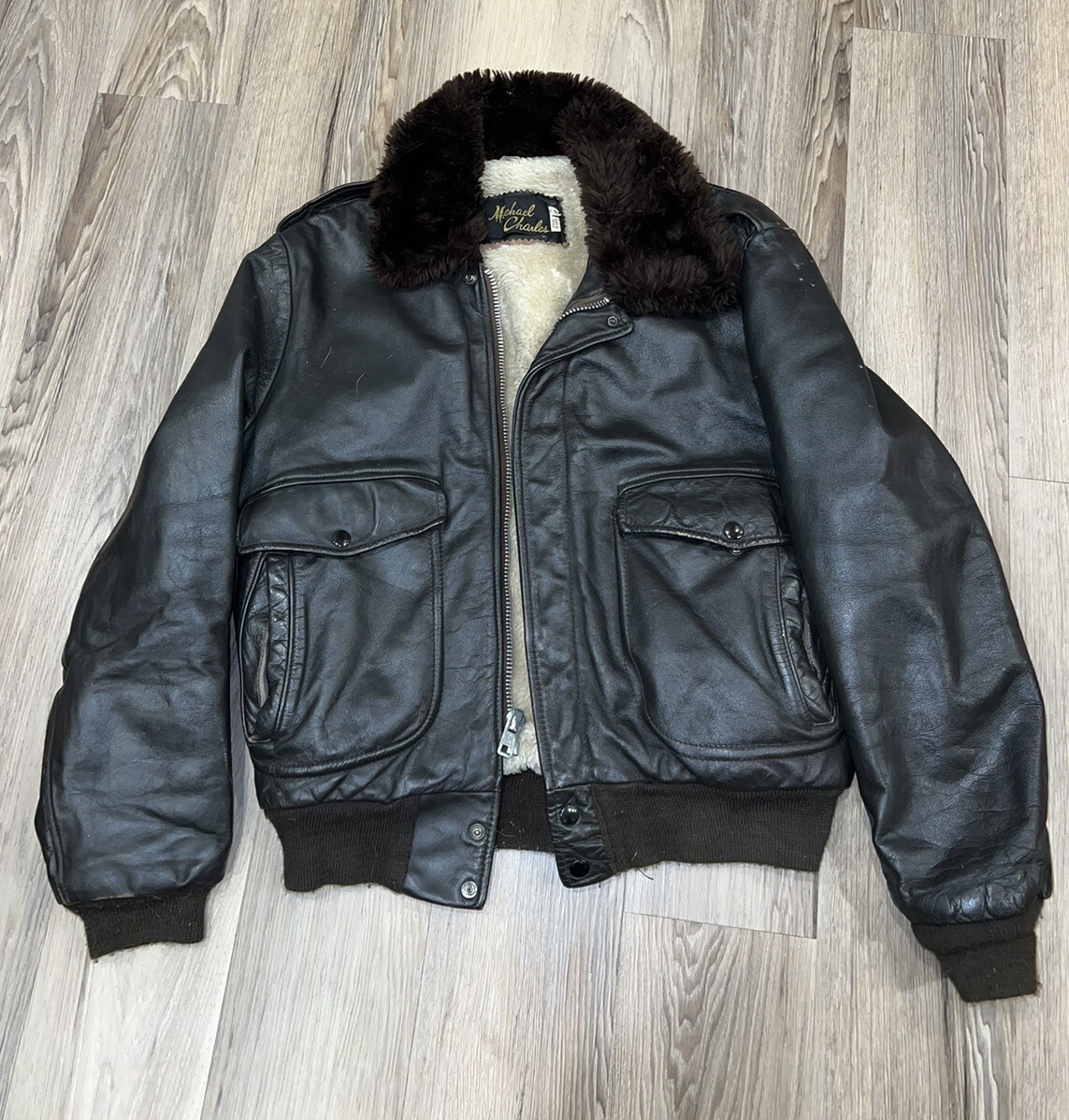 90s vintage flight leather JKT G-1 A-2