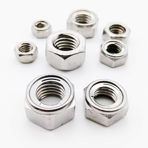 M3-M16 304 Stainless Steel All Metal Insert Hex Hexagon Self Lock Nut ...