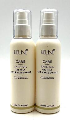 Keune Care Satin Oil Oil Milk Luminosity For Dull Hair 4.7 oz-2 Pack