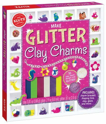 Klutz Make Glitter Clay Charms Craft Kit, 8" Length x 1.25" Width x 9" Height - Picture 1 of 1