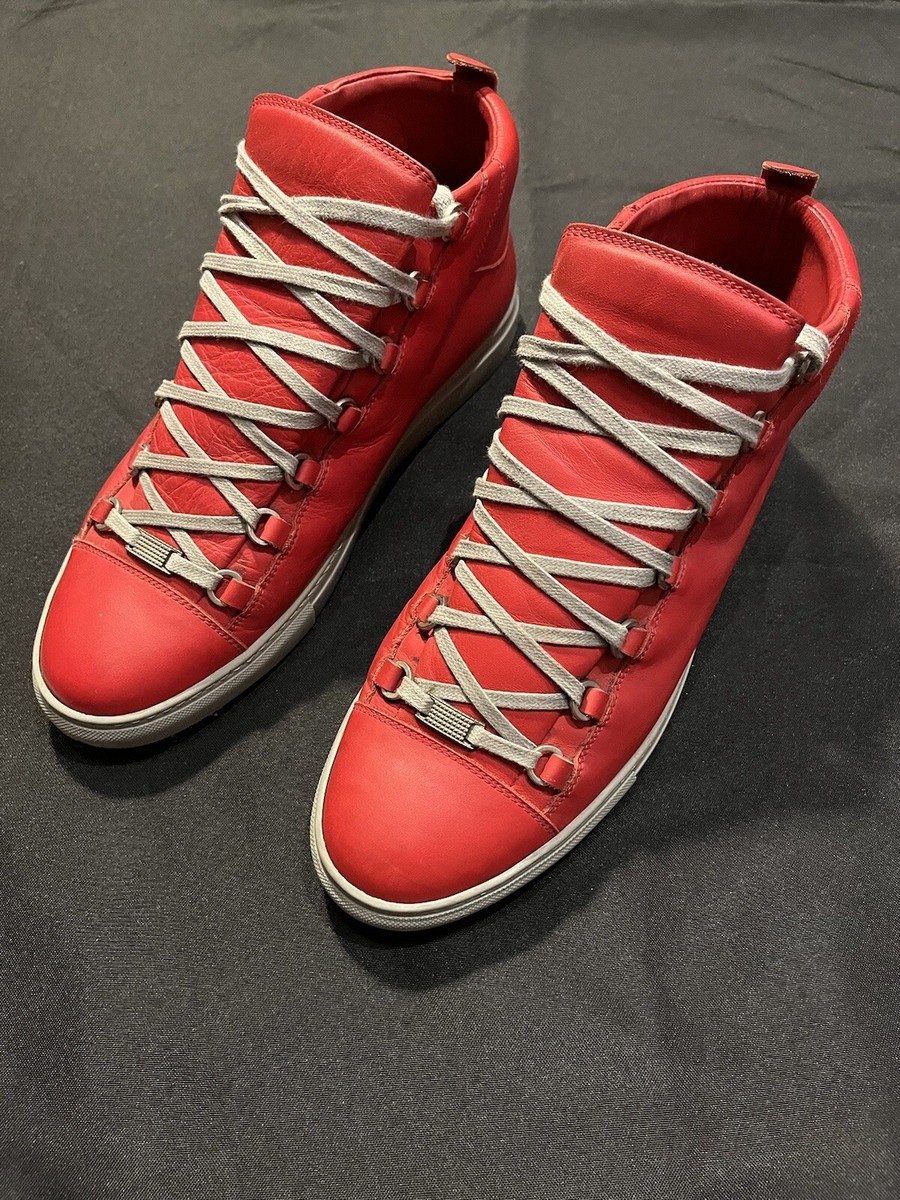 【値引大歓迎‼️】BALENCIAGA スニーカー 42サイズ レッド/グレー 中古・古着通販】BALENCIAGA (バレンシアガ) スニーカー レッド