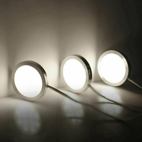 3/6PCS Under Cabinet Light Kitchen Counter Closets LED Puck Display Night Lamp - Picture 9 of 24