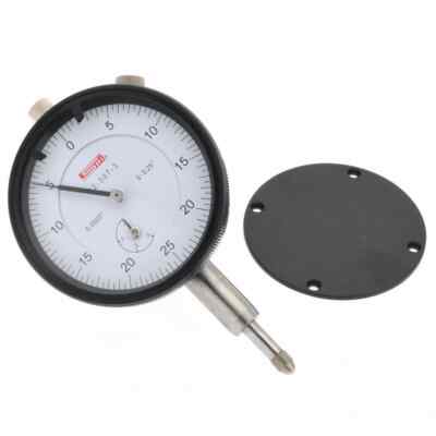 SPI 22-307-3 Dial Drop Indicator: 1/4'' Range, 0-25-0 Realding, 2.2'' Dial
