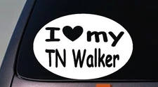 i love my TENNESSEE WALKING horse rider bit TRUCK WINDOW STICKER DECAL