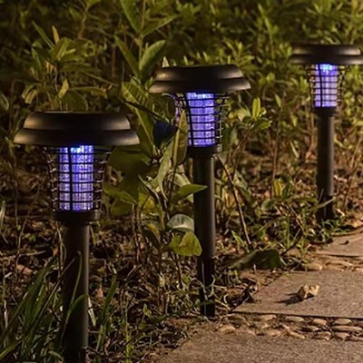 Solar Mosquito Killer Outdoor wasserdichte LED-Licht Bug Zapper Mosquito Lampe