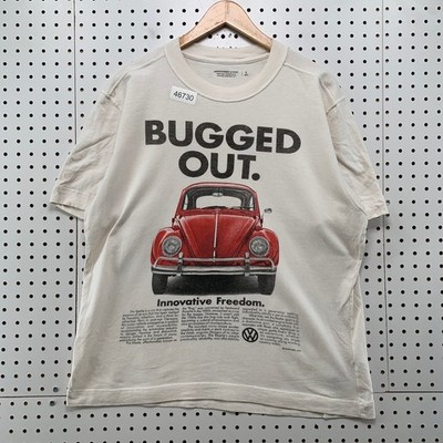 Abercrombie & Fitch VW T Shirt Mens Small Beige Volkswagen Bug Car Graphic