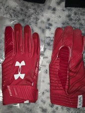 Under Armour Football Gloves Red