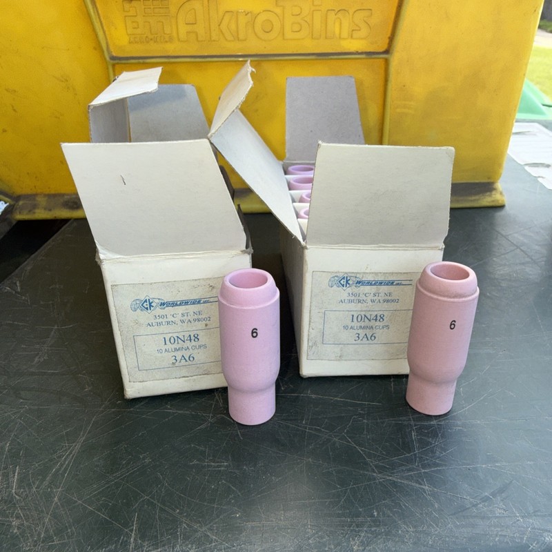 TIG Nozzles- CK 10N48 3A6 Cup Alumina 2 Boxes Of 10