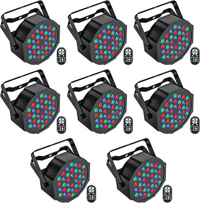LED Par Lights DJ Stage Light RGB 36 LED with Sound Activated Remote Control DJ