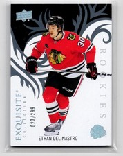 2024-25 Upper Deck Ice Exquisite Collection Rookies Ethan Del Mastro 027/299