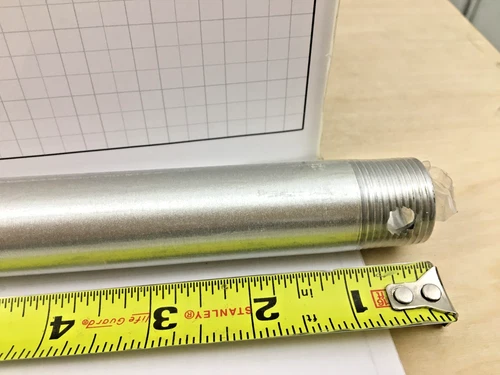 Minka-Aire 18 Inch Ceiling Fan Downrod, 1" OD, - Brushed Aluminum  - DR518-ABDD - Picture 3 of 4