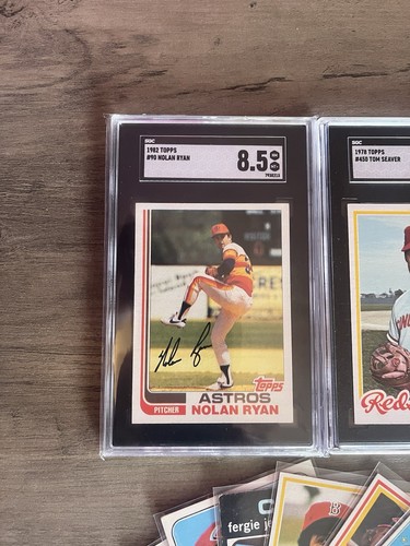 Vintage Power Pitchers Lot. With Graded SGC Cards. Ryan, Seaver, Gibson, Palmer - Picture 2 of 6