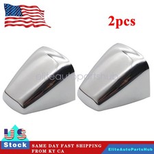 2x Tapa de extremo de manija de puerta exterior delantera / trasera cromada para Hummer H3 2007-2010