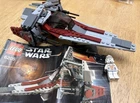 LEGO Star Wars V-Wing Fighter 6205 mostly complete Set w/ Clone Pilot Minifigure