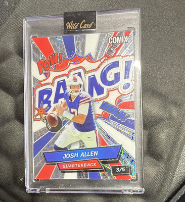 Wild Card 2025 Alumination Comix BANG! Josh Allen Buffalo Bills ACBRB-JA 3/5