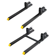 Uimoso Clamp on Pallet Forks 2000/4000LBS Heavy Duty Tractor Bucket Fork 43"/60"