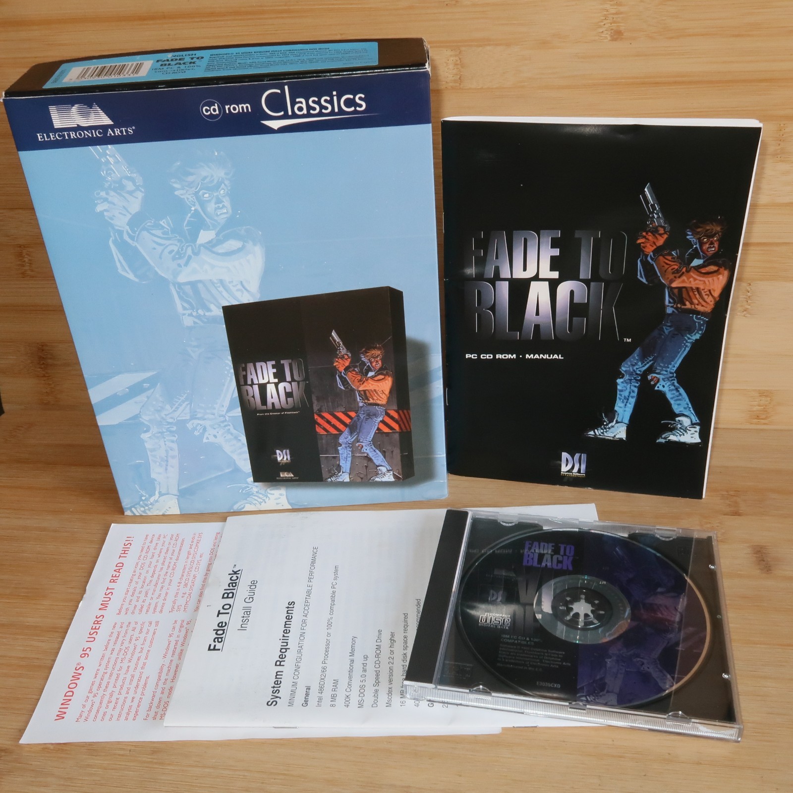 Fade to Black Big Box PC CD-Rom  EA Classics with Disc and Manual