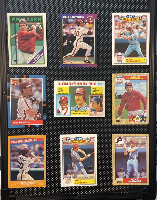 Vintage Mike Schmidt Lot Mixed Years NM-NM Or Better