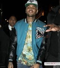 DeLong San Jose Sharks Varsity Wool Jacket Blue Black NHL worn by Chris Brown — photo 5