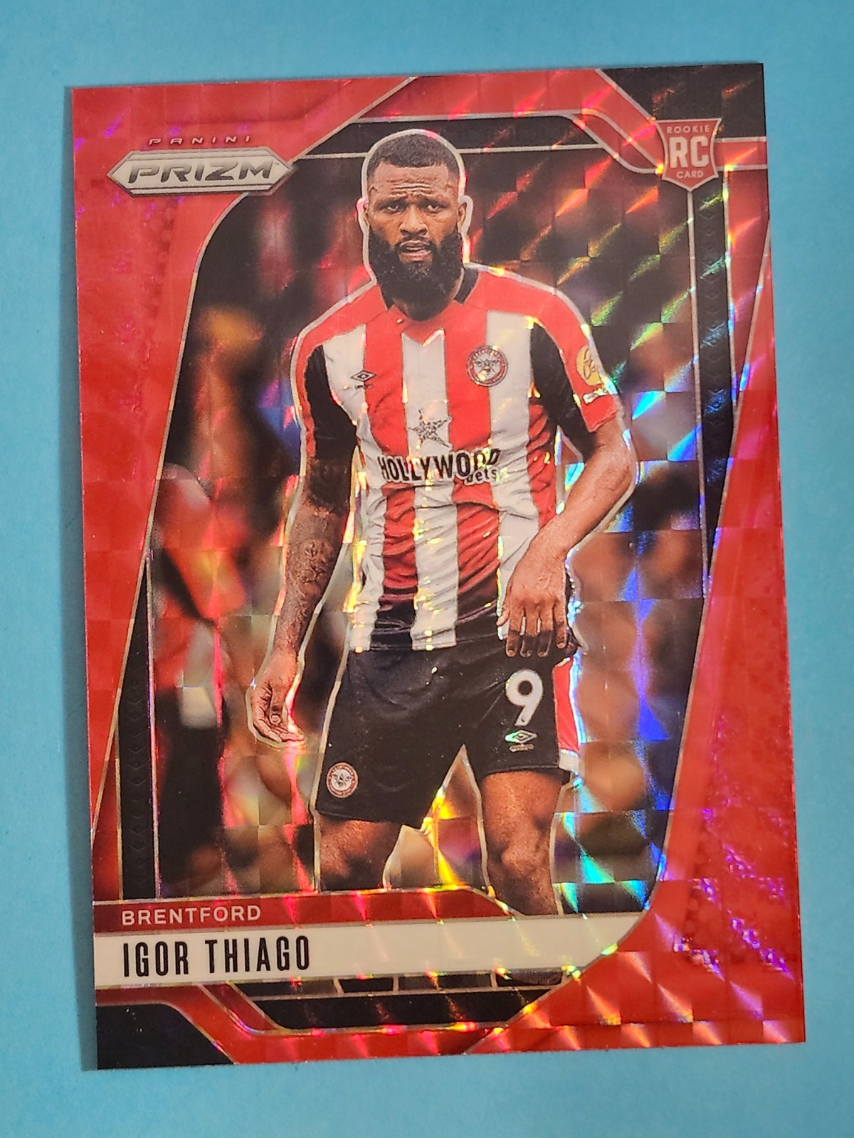 2024-25 Panini Prizm Premier RED MOSAIC RC Igor Thiago Brentford #245