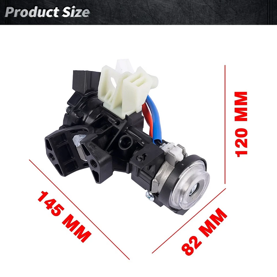 Interruptor de cilindro de bloqueo de encendido y carcasa de cilindro con llaves para Kia Soul 2014-2019 Foto 2 de 4