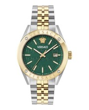 Versace Athletic Men’s Watch, Swiss Made Luxury Designer Watch with Green