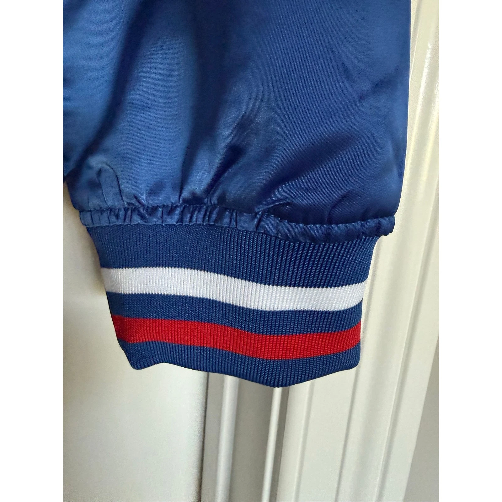 Stranger Things Costume WSQK Satin Bomber Jacket • 80s Hawkins Radio Cosplay XL - product detail image 5