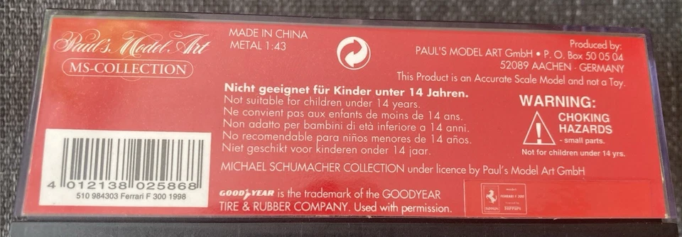 Ferrari F 300  - Michael Schumacher Collection  - Bild 3 von 4