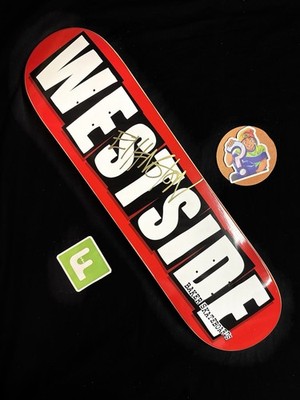 RARE SIGNED Erik Ellington Westside Baker Letters Logo Skateboard Deck AUTOGRAPH