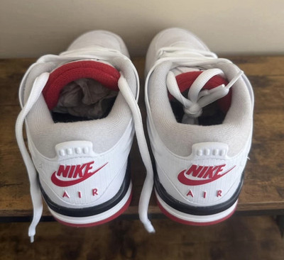 Nike Air Jordan 4 RM GS White Red Black Low Top Breathable Boys' 6.5Y
