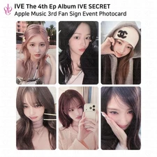 IVE The 4th EP Album IVE SECRET Applemusic 3rd Fan Sign Event Photocard KPOP