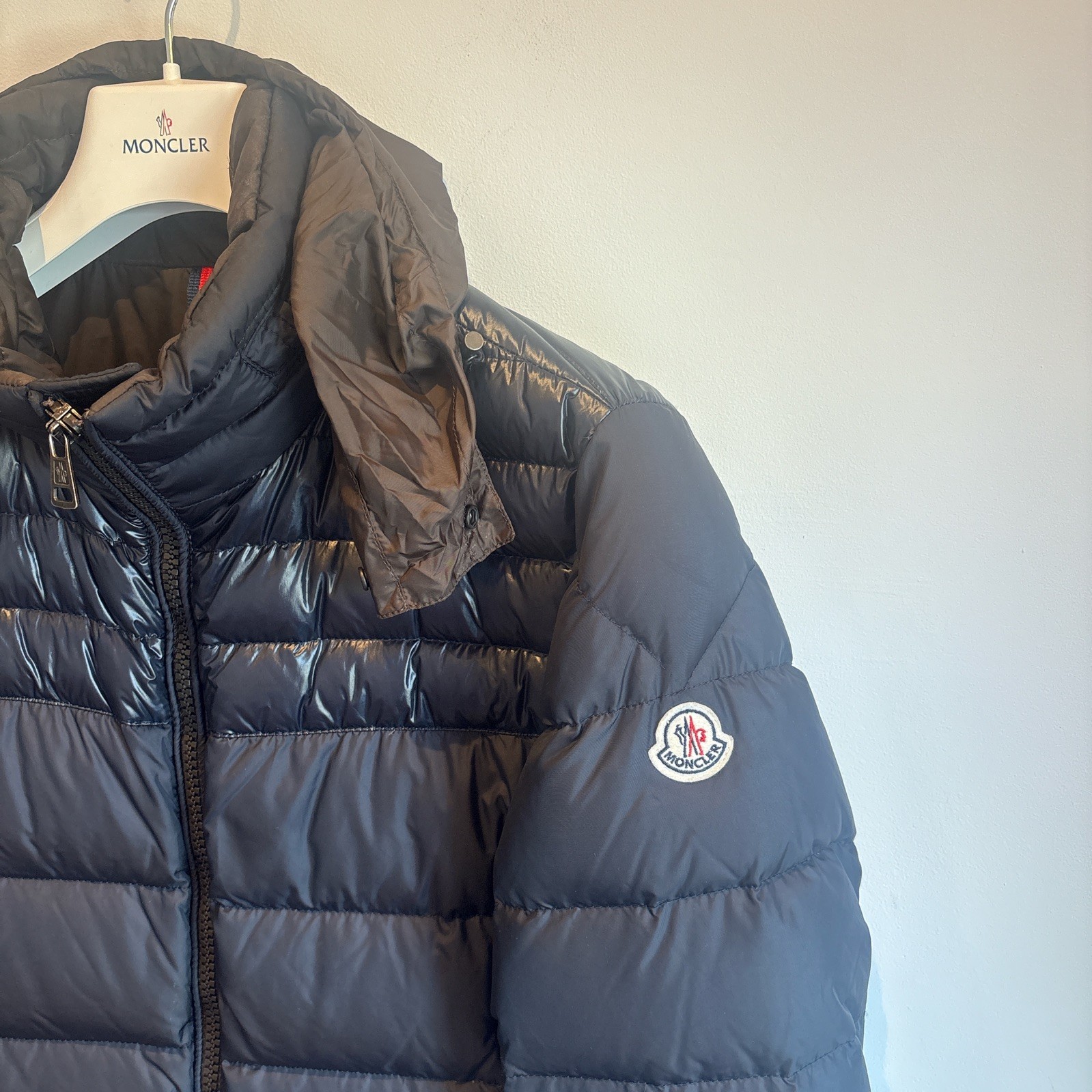 Men’s MONCLER 'Dinant' Giubbotto Puffer Jacket Navy - SIZE 2 (MEDIUM) RRP £995 image 4
