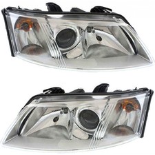 For Saab 9-3 Headlight 2003 04 05 06 2007 Pair Driver And Passenger Side Wbulb
