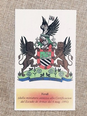 Green noble family coat of arms yearbook nobility heraldic newspaper